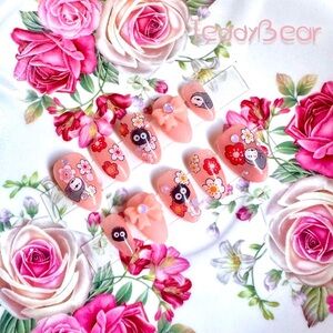 🪷 No-Face Garden 🪷 ฅ՞•ﻌ•՞ฅ PressOn Nails